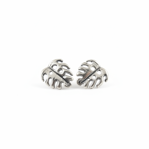 Boucles d’oreilles fixes monstera