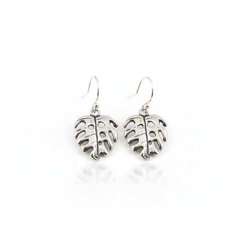 Boucles d’oreilles mobiles monstera