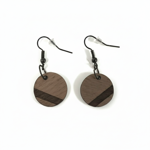 Boucles d’oreilles scandinaves rondes