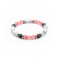 Bracelet howlite - fond blanc