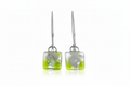 Boucles d'oreilles limette - Alignement droit