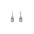 Boucles d'oreilles vagues et perles roses