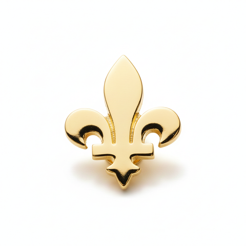 Épinglette fleur de lys or