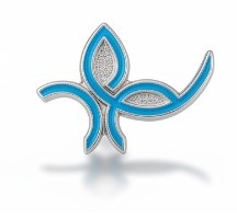 Épinglette fleur de lys stylisée