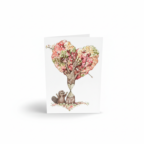 Carte de souhaits rongé par amour