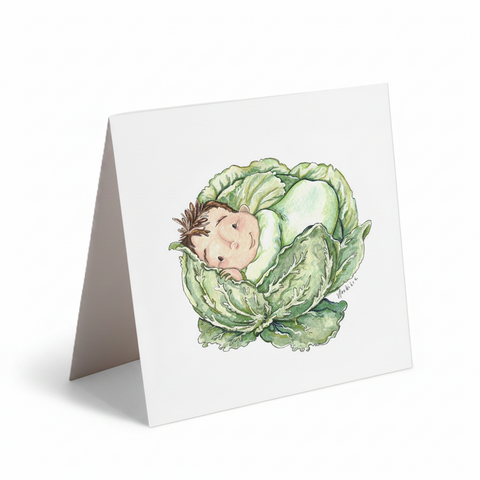 Carte de souhaits Bébé chou