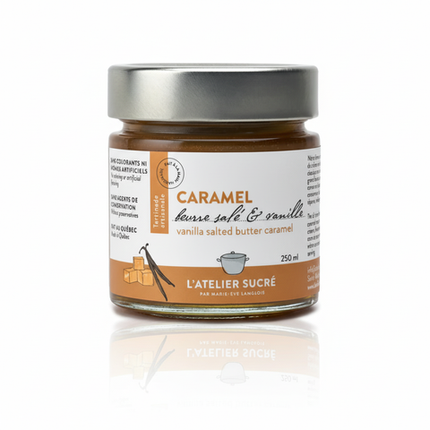 Tartinade artisanale Caramel beurre salé et vanille