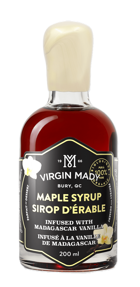 Sirop d’érable infusé à la vanille de Madagascar