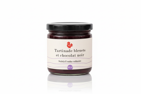 Tartinade de bleuets et chocolat noir