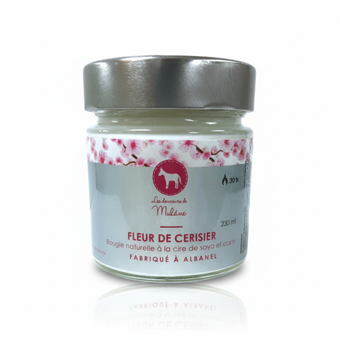 Bougie naturelle fleur de cerisier
