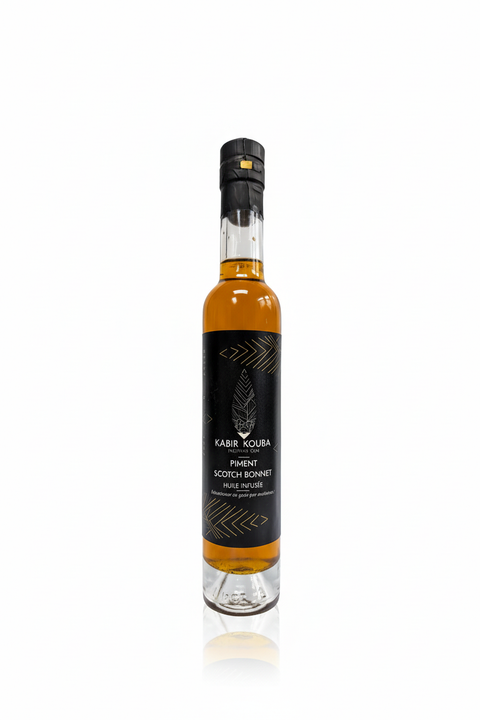 Huile infusée épicée piment Scotch Bonnet