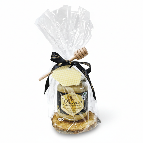 Pot de miel brut crémeux