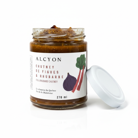 Chutney de figues et rhubarbe