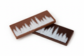 Tablettes de chocolat motifs sapins et canneberges