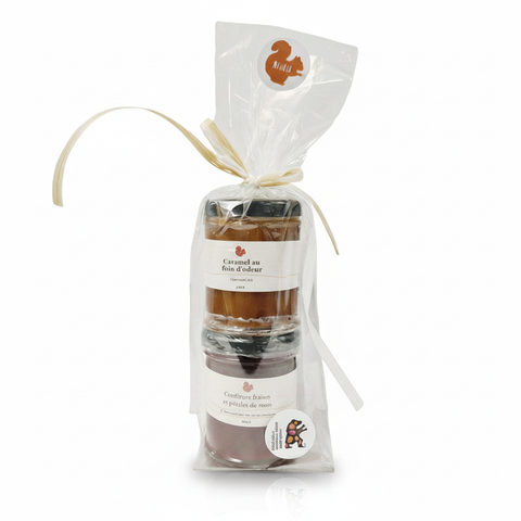 Ensemble cadeau caramel et confiture - photo professionnelle