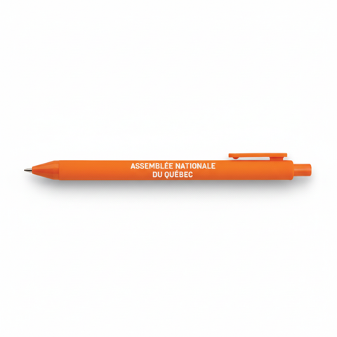 Stylo orange avec ombre