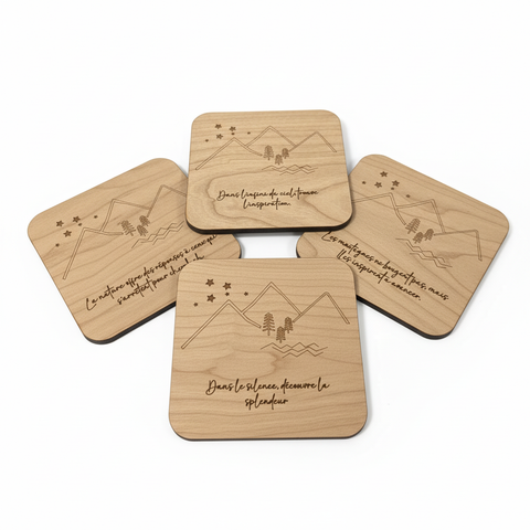 Sous-verres en bois
