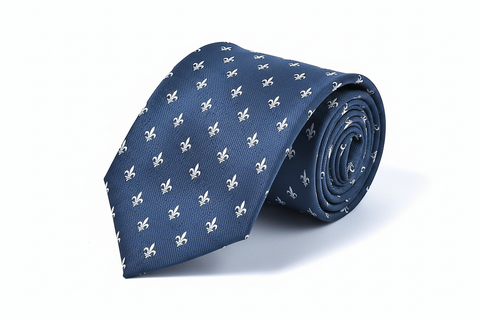 Cravate fleur de lys large
