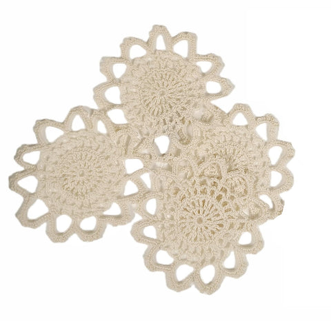 Ensemble de quatre sous-verres en tricot fin