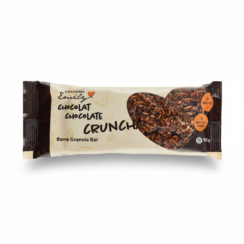 Barre nutritive croquante au chocolat - Photo professionnelle