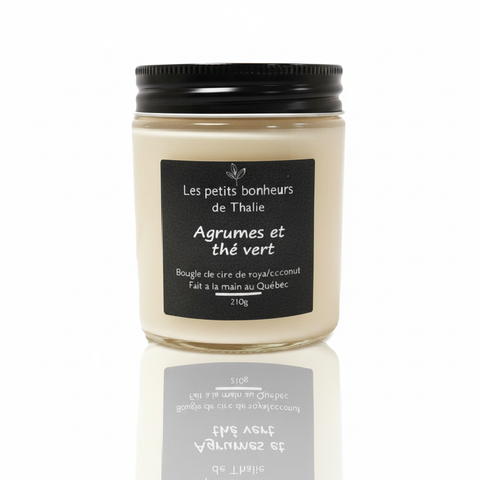 Bougie Agrumes et thé vert - Photo professionnelle