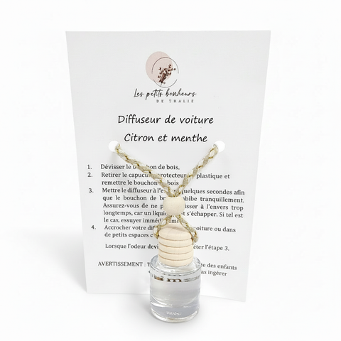 Diffuseur Citron et menthe avec ombre