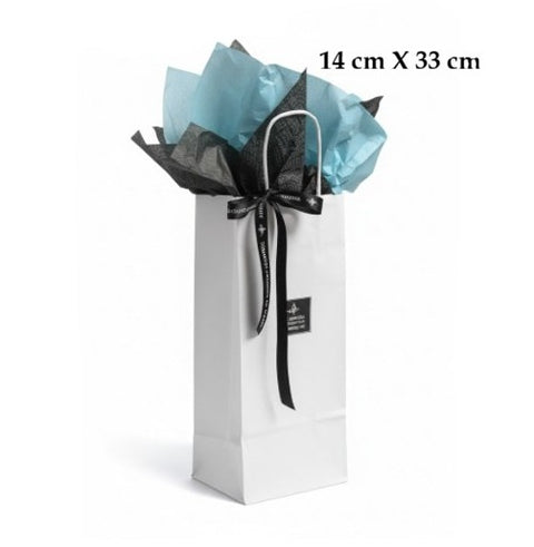 Emballage : sac cadeau en papier blanc (boutiqueenligne)