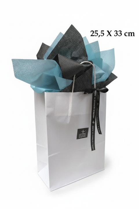 Sac cadeau avec papier de soie élégant