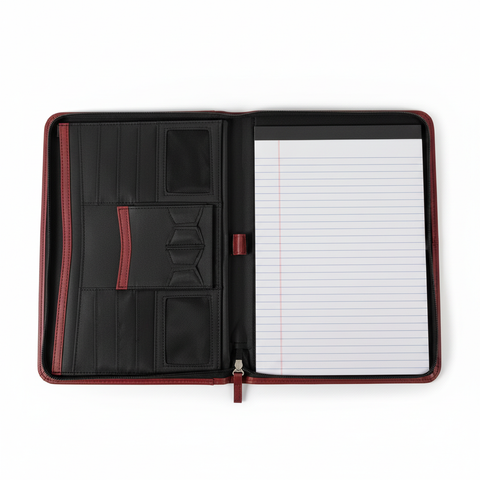 Porte-documents ouvert - vue professionnelle