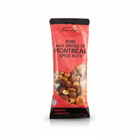 Sachet de noix aux épices de Montréal - Photo professionnelle