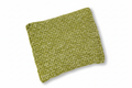 Sous-plat carré en tricot vert avec fond blanc et ombrage
