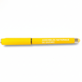 Stylo jaune avec ombre
