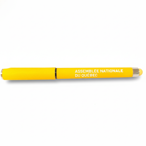 Stylo jaune avec ombre
