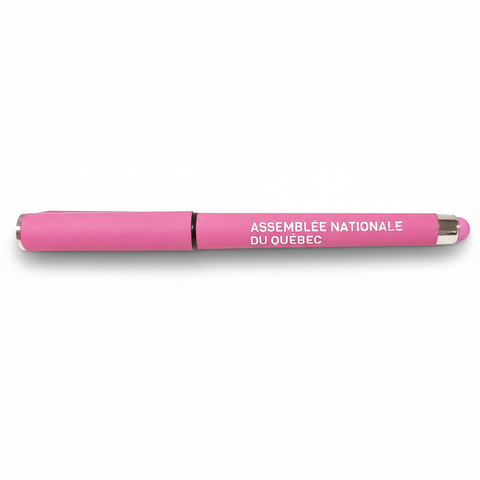Stylo rose avec ombre