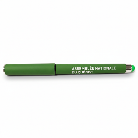 Stylo vert avec ombre